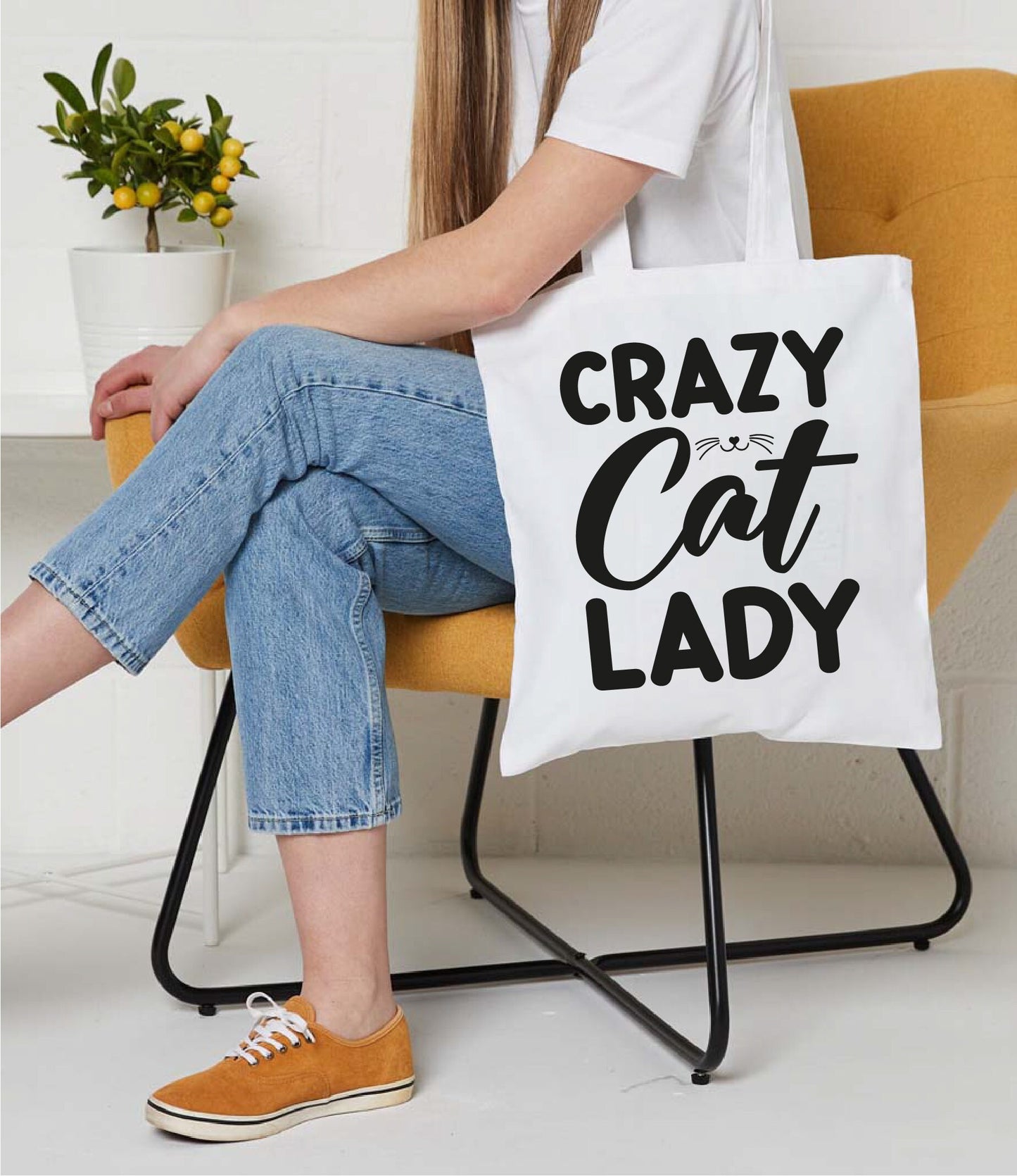 Personalised Tote bag Crazy Cat Lady Tote Bag, Cat Lover Bag, Cat Lover Gift, Crazy Cat Lady Gift, Cat Mum Bag, Cat Tote Bag,Crazy Cat Lady