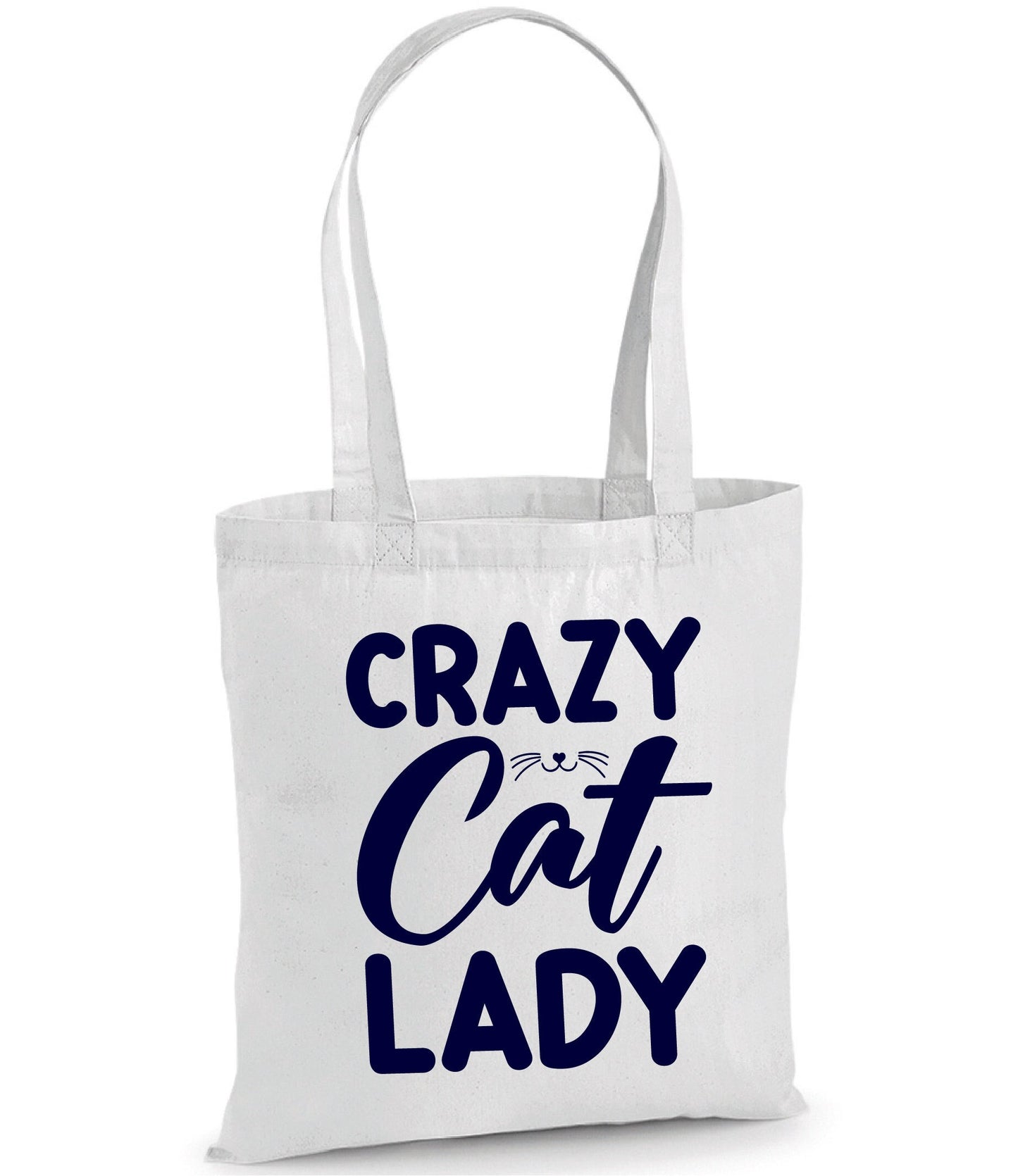 Personalised Tote bag Crazy Cat Lady Tote Bag, Cat Lover Bag, Cat Lover Gift, Crazy Cat Lady Gift, Cat Mum Bag, Cat Tote Bag,Crazy Cat Lady