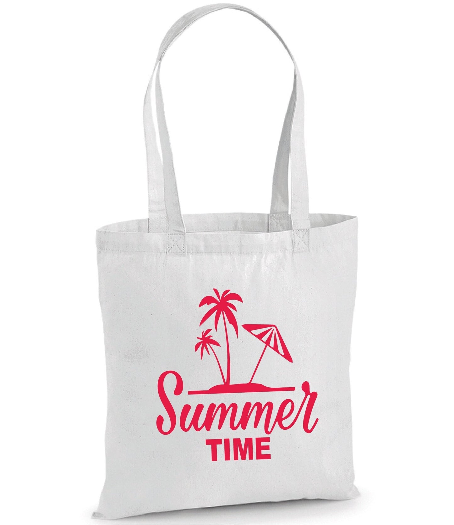 Summer time bag, cute tote bag for beach essentials and summer walks, perfect gift bag for life, canvas birthday gift bag, personalised bag